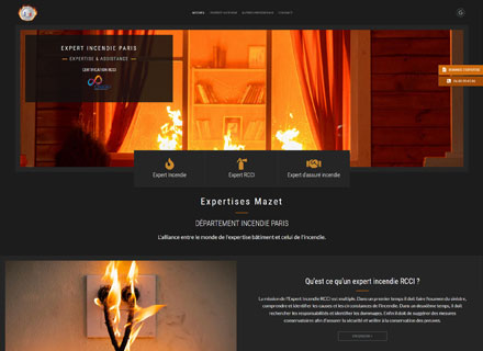 Site internet Epxertises Mazet Incendie